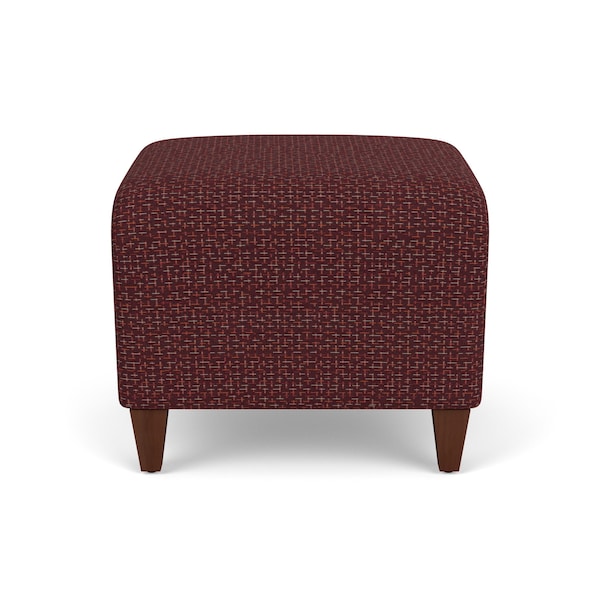 Lesro Siena Lounge Reception 1 Seat Bench, Walnut, RF Nebbiolo Upholstery SN1001 - main